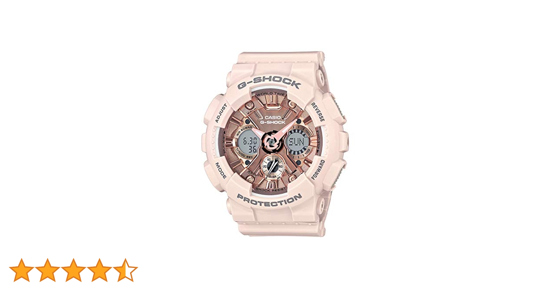 G-SHOCK GMA-S120MF-4A ピンクベージュ アナログ腕時計 Casio G-Shock GMA-S120MF-4A Peach Pink Analog Digital Quartz